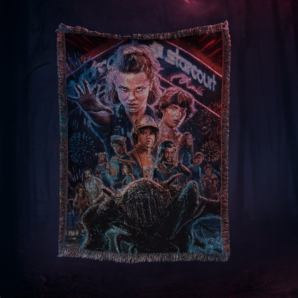 Hand Woven Stranger Things Blanket